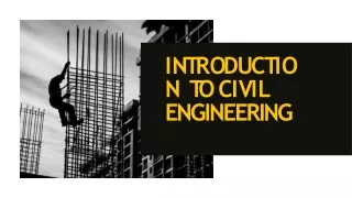 Introduction to civil engineering