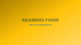 Brahmins foods