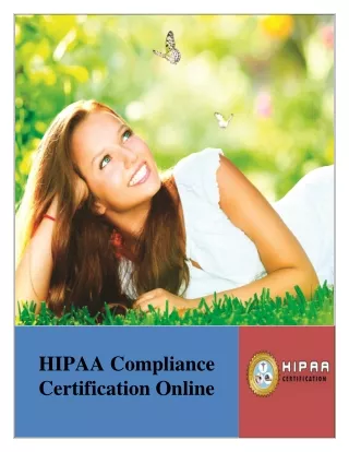 Easy and Affordfable HIPAA Compliance Certification Online