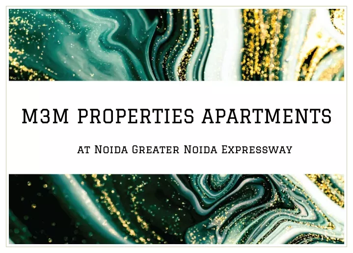 m3m properties apartments