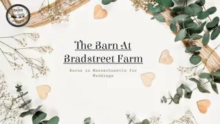 Beautiful & Rustic Barns in Massachusetts for Weddings