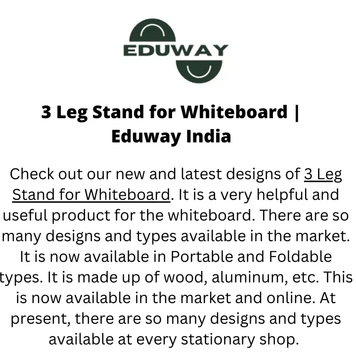 3 leg stand for whiteboard eduway india check