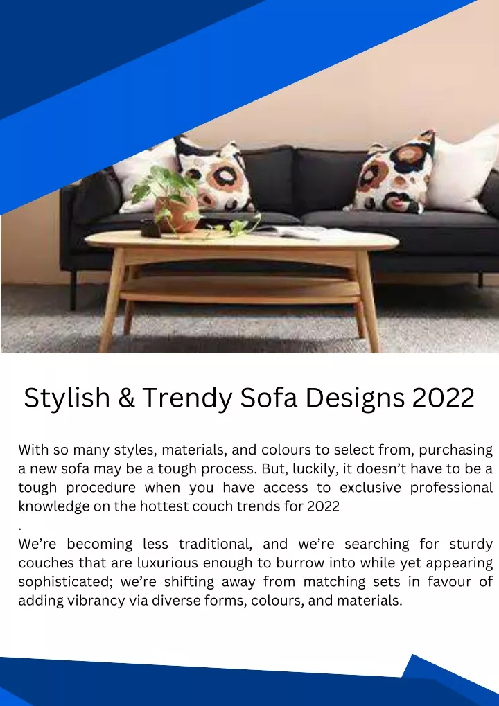 stylish trendy sofa designs 2022