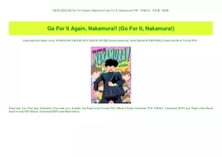 READ [EBOOK] Go For It Again  Nakamura!! (Go For It  Nakamura!) PDF - KINDLE - EPUB - MOBI