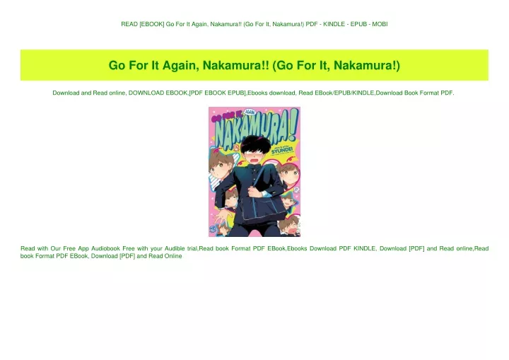 read ebook go for it again nakamura