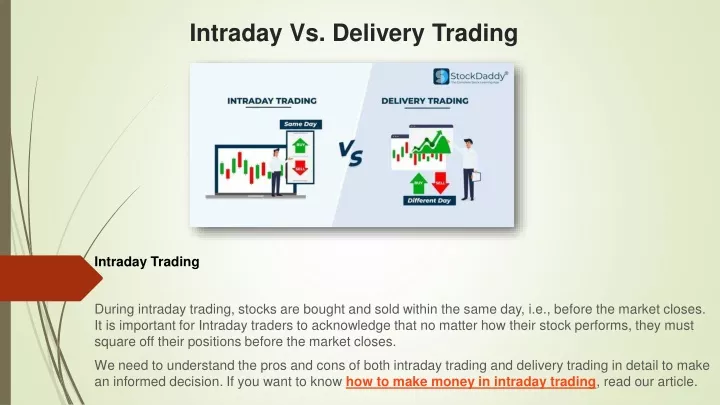 intraday vs delivery trading