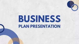 White and Blue Simple Business Plan Presentation