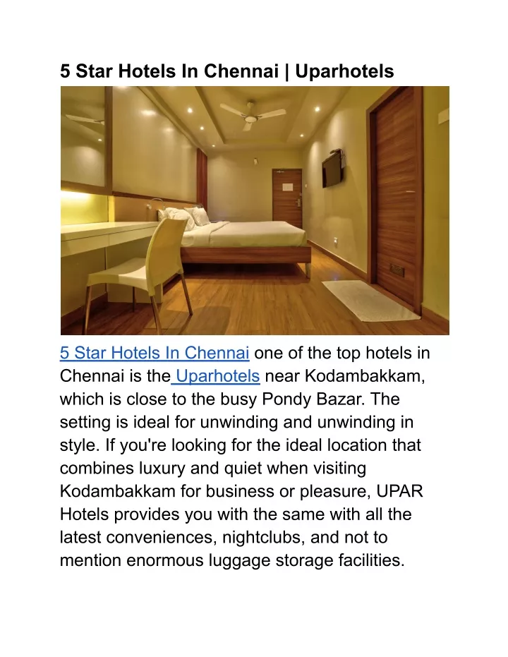 5 star hotels in chennai uparhotels