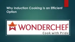 Why Induction Cooking Is an Efficient Option