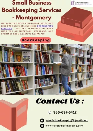 Small Business Bookkeeping Services - Montgomery