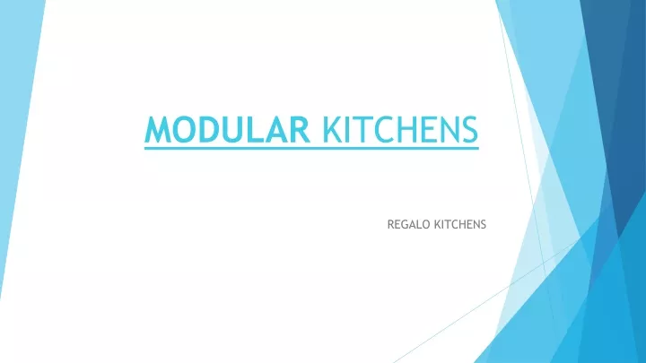 modular kitchens