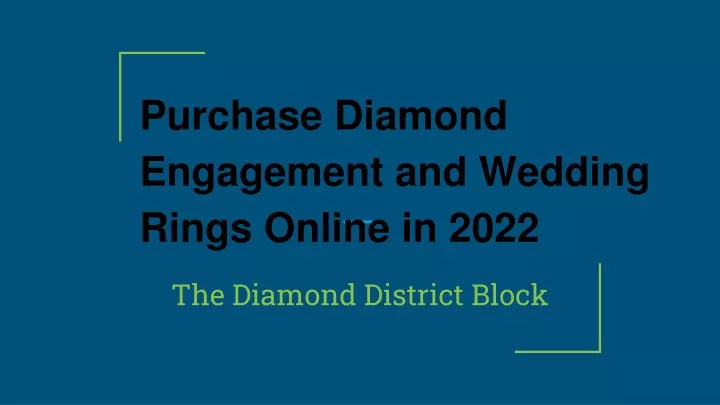 purchase diamond engagement and wedding rings online in 2022