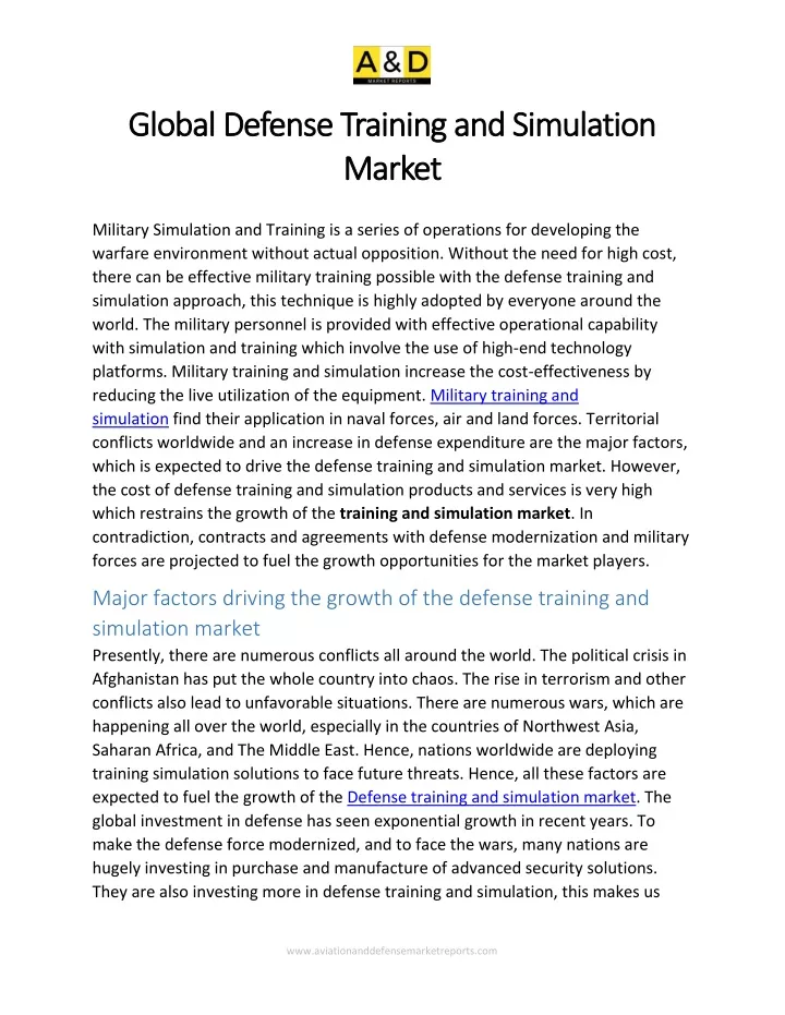 global defense training and simulation global