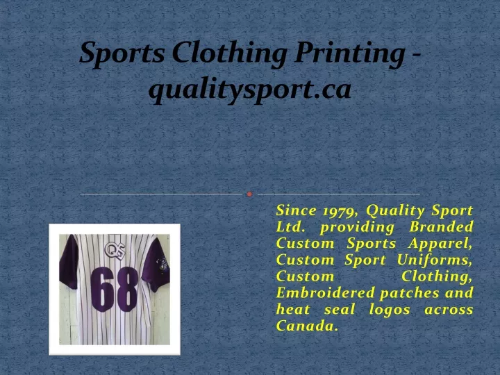 sports clothing printing qualitysport ca