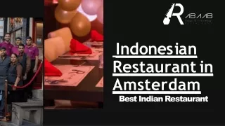 indonesian restaurant in amsterdam