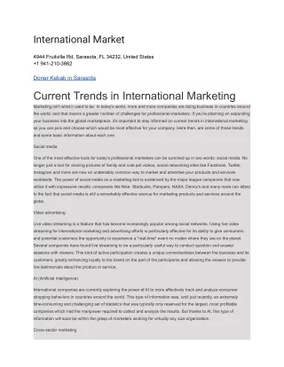 international market
