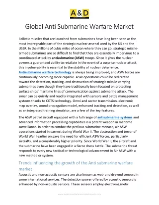 Global Anti Submarine Warfare Market