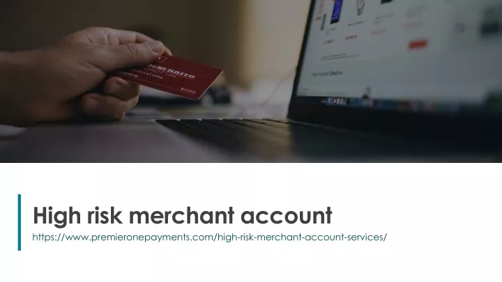 high risk merchant account