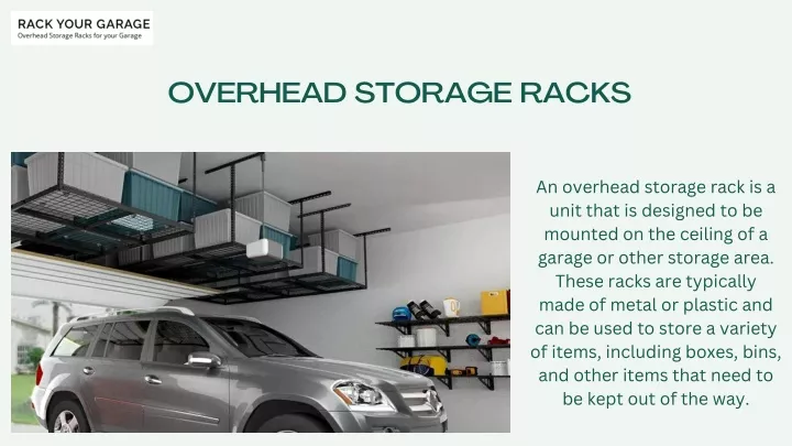 overhead storage racks