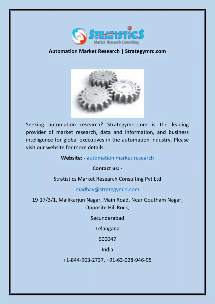 automation market research strategymrc com