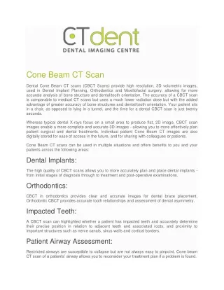 cone beam ct scan