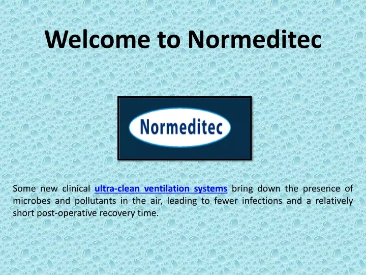 welcome to normeditec