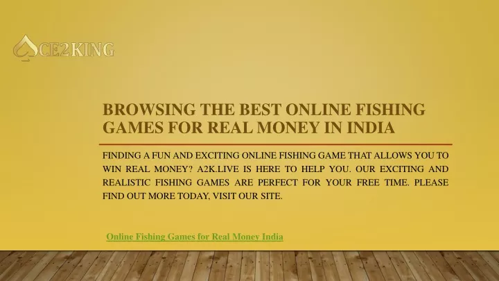browsing the best online fishing games for real money in india