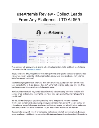 useartemis review collect leads from