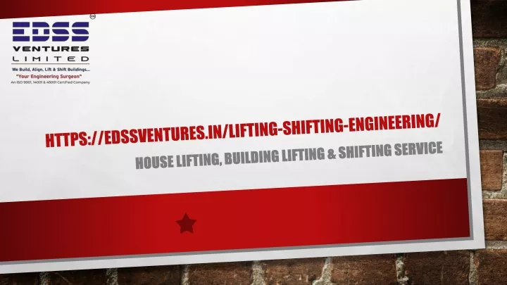 https edssventures in lifting shifting engineering