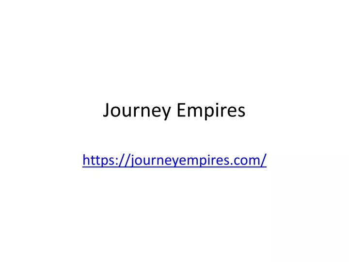 journey empires