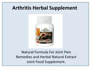 arthritis herbal supplement