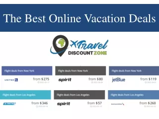 The Best Online Vacation Deals