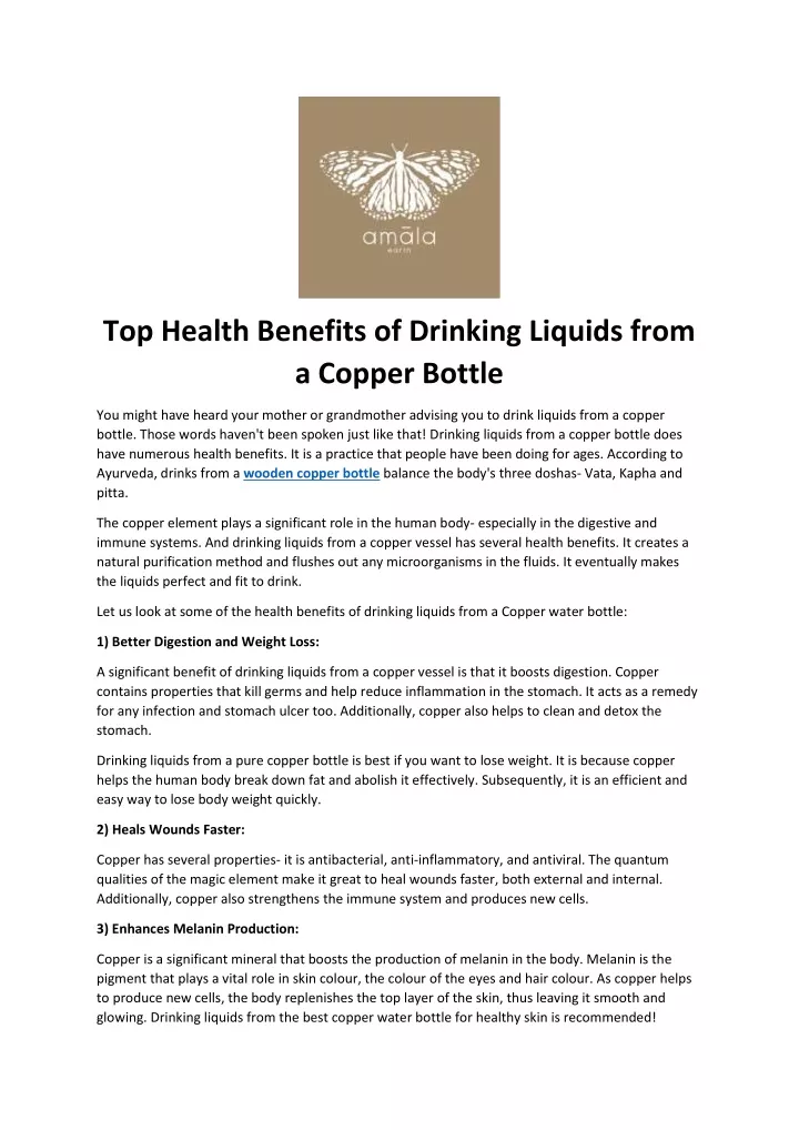 top health benefits of drinking liquids from