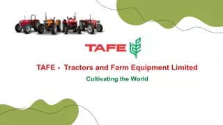 TAFE - Tractors and Farm Equipment Limited
