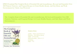 [PDF] Download The Complete Book of Essential Oils and Aromatherapy  Revised