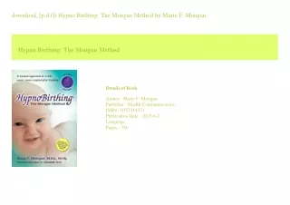 download_[p.d.f]) Hypno Birthing The Mongan Method  by Marie F. Mongan