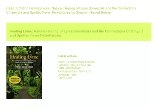 Read_EPUB)^ Healing Lyme Natural Healing of Lyme Borreliosis and the Coinfec