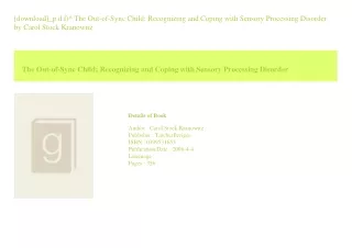 [download]_p.d.f)^ The Out-of-Sync Child Recognizing and Coping with Sensory