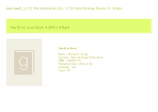 download_[p.d.f]) The Untethered Soul A 52-Card Deck  by Michael A. Singer