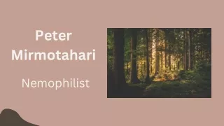 Peter Mirmotahari - Nemophilist