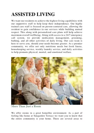 assisted living