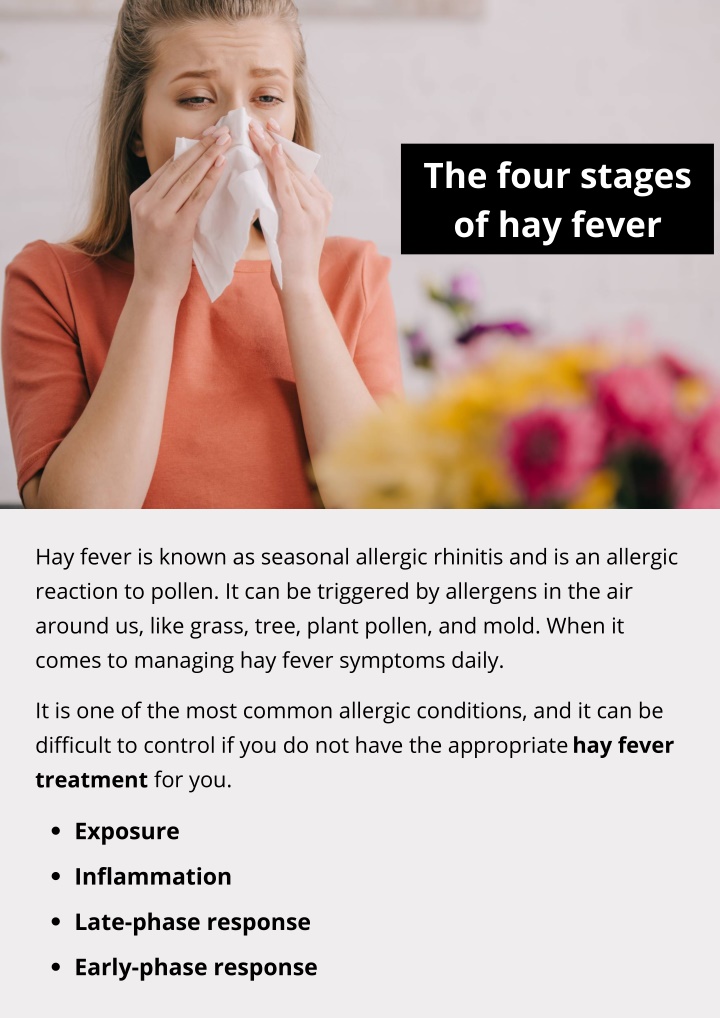 the four stages of hay fever