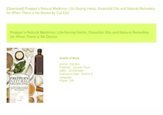 [Download] Prepper's Natural Medicine Life-Saving Herbs  Essential Oils and