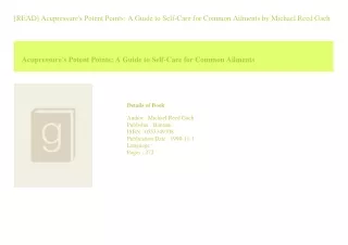 read acupressure s potent points a guide to self