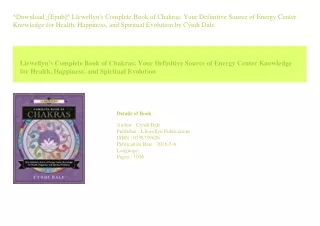^Download_[Epub]^ Llewellyn's Complete Book of Chakras Your Definitive Sourc