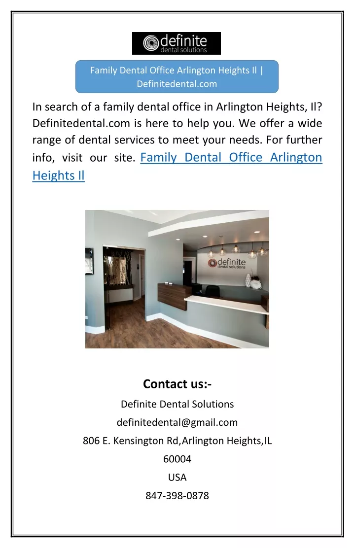 family dental office arlington heights