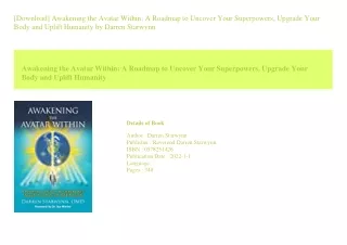 [Download] Awakening the Avatar Within A Roadmap to Uncover Your Superpowers