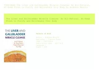 *PDF)READ The Liver and Gallbladder Miracle Cleanse An All-Natural  At-Home