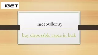 Buy Disposable Vapes in Bulk | Igetbulkbuy.com