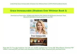 {mobiePub} Grace Immeasurable (Shadows Over Whitman Book 3) [PDF EPuB AudioBook Ebook]
